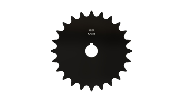 PEER CHAIN 43455 Sprocket, 7/8 Inch Size, Finished Bore, Hardened Teeth, Black Oxide | CL8BLR