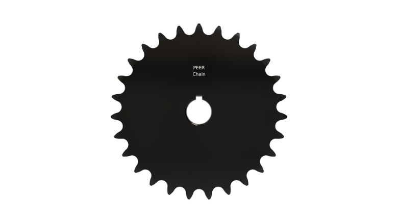 PEER CHAIN 43472 Sprocket, 1 Inch Size, Finished Bore, Hardened Teeth, Black Oxide | CL8BMM