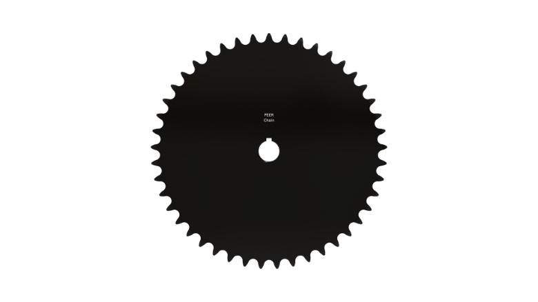 PEER CHAIN 43550 Sprocket, 1-3/16 Inch Size, Finished Bore, Hardened Teeth, Black Oxide | CL8BTD