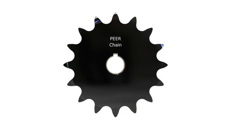 PEER CHAIN 43606 Sprocket, 5/8 Inch Size, Finished Bore, Hardened Teeth, Black Oxide | CL8DLC