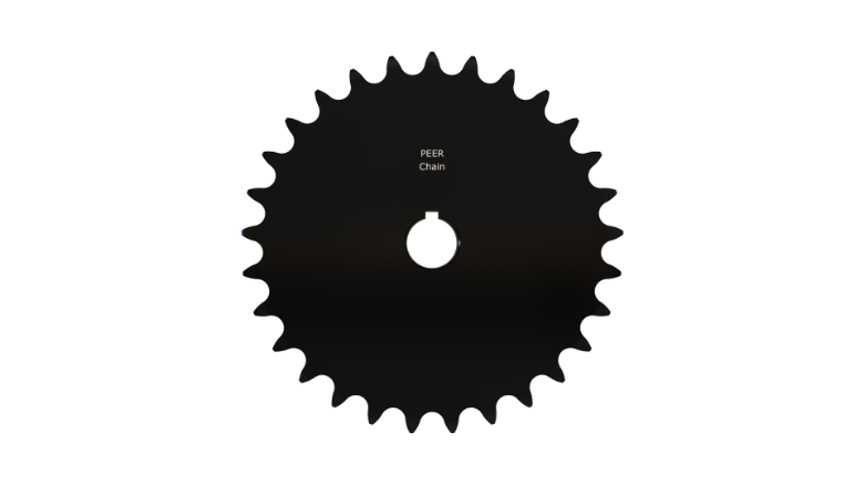 PEER CHAIN 43701 Sprocket, 1-1/8 Inch Size, Finished Bore, Hardened Teeth, Black Oxide | CL8DRK