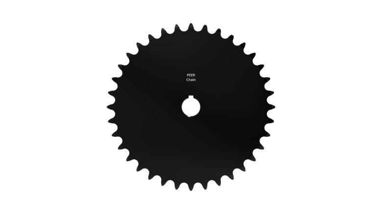 PEER CHAIN 43740 Sprocket, 1-3/16 Inch Size, Finished Bore, Hardened Teeth, Black Oxide | CL8DUP