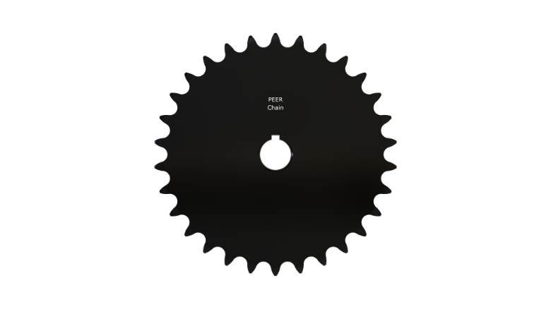 PEER CHAIN 43803 Sprocket, 1-7/16 Inch Size, Finished Bore, Hardened Teeth, Black Oxide | CL8DRW