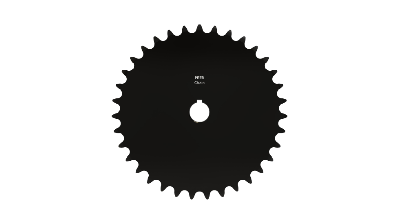 PEER CHAIN 43837 Sprocket, 1-1/2 Inch Size, Finished Bore, Hardened Teeth, Black Oxide | CL8DUE
