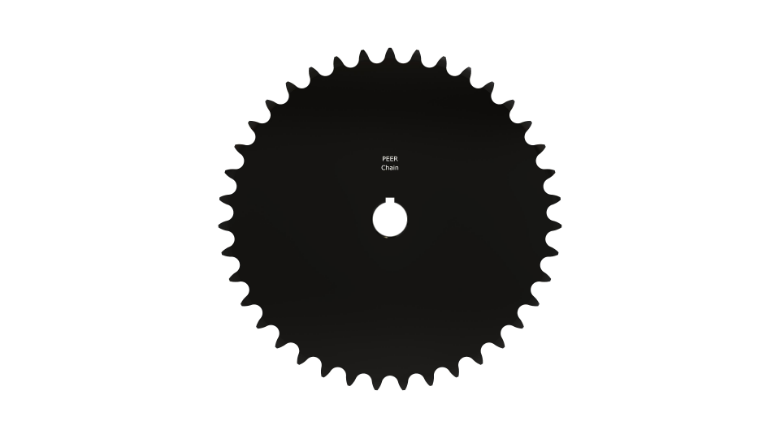 PEER CHAIN 43949 Sprocket, 1-1/4 Inch Size, Finished Bore, Black Oxide | CL8FMR