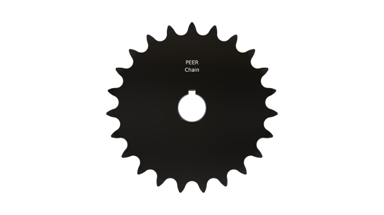 PEER CHAIN 43968 Sprocket, 1-7/16 Inch Size, Finished Bore, Hardened Teeth, Black Oxide | CL8FKK