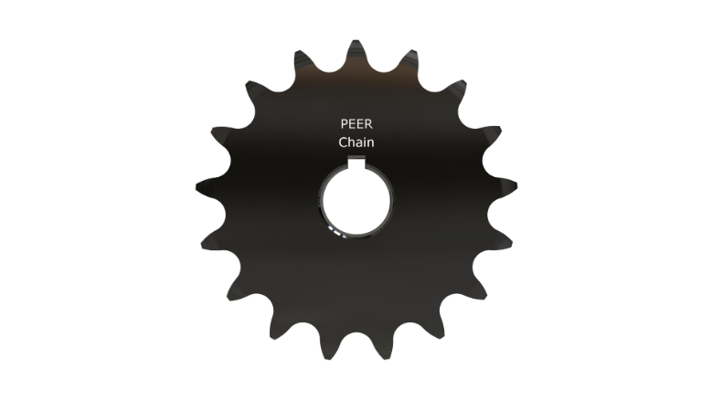 PEER CHAIN 44131 Sprocket, 1-3/4 Inch Size, Finished Bore, Hardened Teeth, Black Oxide | CL8HBM