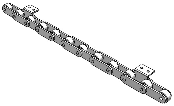 PEER CHAIN 44762 Roller Chain, 50 Feet Length, Stainless Steel | CL8MMF