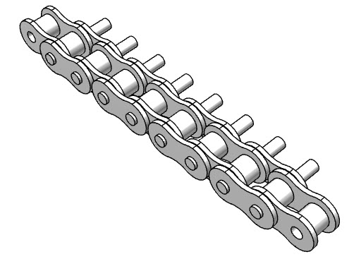 PEER CHAIN 7553 Roller Chain, 50 Nickel Plate Pitch, 10 Feet Length | CL8CEK