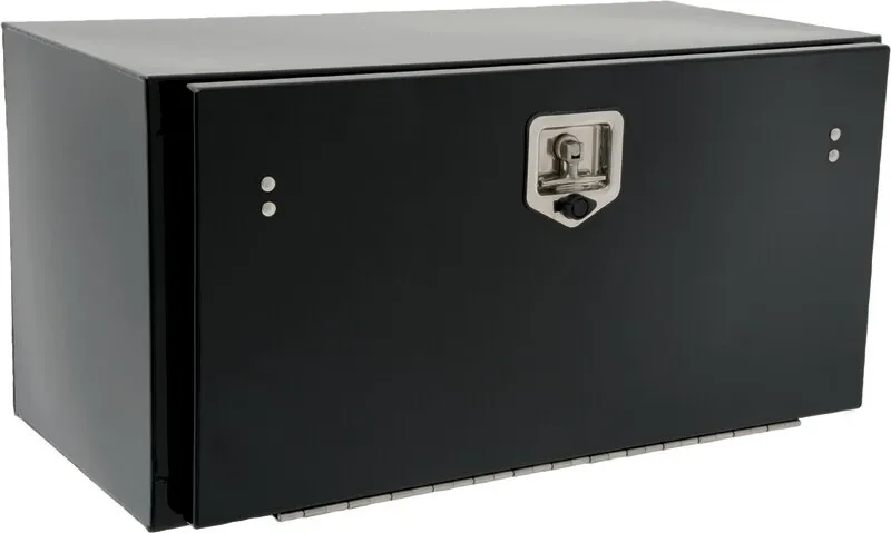 Truck Box, Topside or Underbody, Steel, 30 InchW, Black, Overall Width 30 Inch