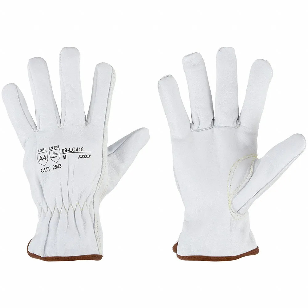 PIP 09-LC418/M Hand Protection Cut Resistant Gloves, M, Natural, Dozen | CL8TZQ