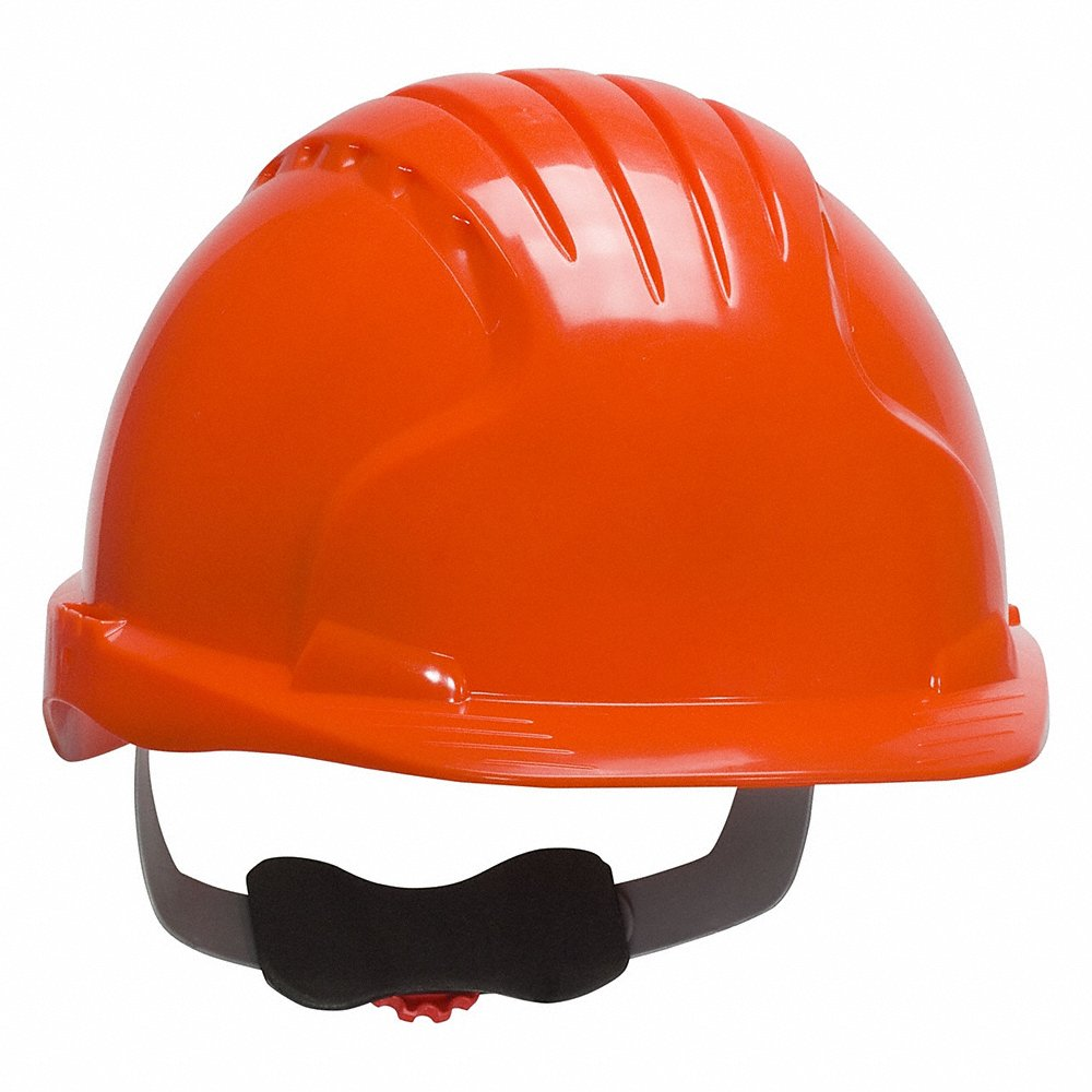 PIP 280-EV6151-OR Head Protection Hard Hats, OS, Neon Orange, Each | CL8ZLH
