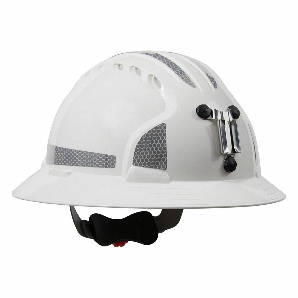 PIP 280-EV6161MCR2-10 Head Protection Hard Hats, OS, White, Each | CL8ZNV