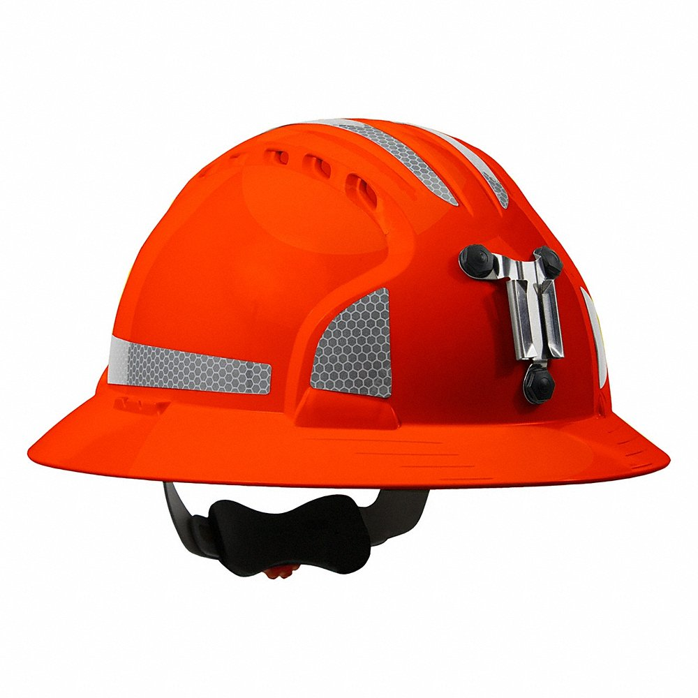 PIP 280-EV6161MCR2-OR Head Protection Hard Hats, OS, White, Each | CL8ZPB