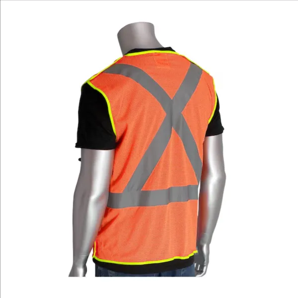 PIP 302-0210-OR/L Protective Clothing High Visibilty Vest, L, Hi-Vis Yellow, Each | CL9AYJ