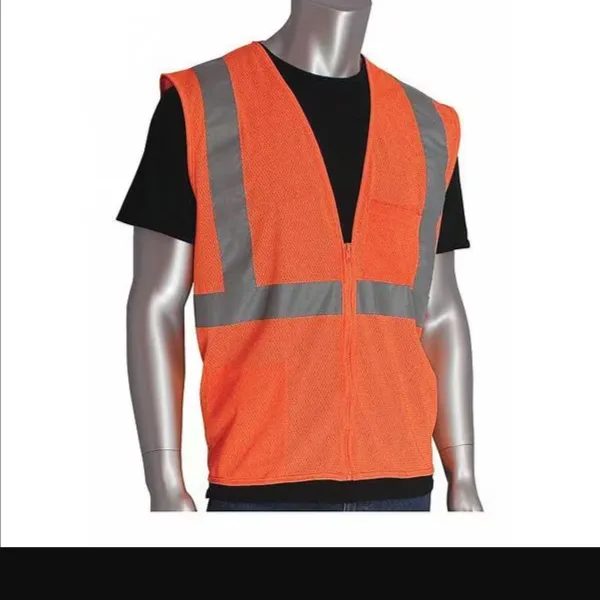 PIP 302-0702Z-OR/5X Protective Clothing High Visibilty Vest, 5XL, Hi-Vis Yellow, Each | CL9BJN