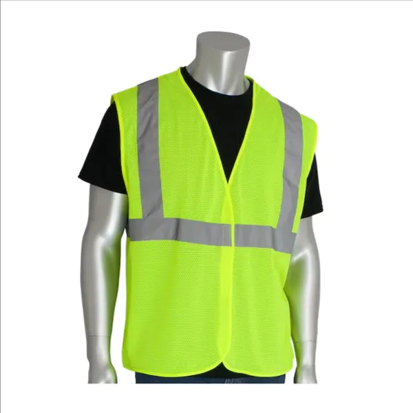 PIP 302-MVGLY-5X Protective Clothing High Visibilty Vest, 5XL, Hi-Vis Orange, Each | CL9BPY