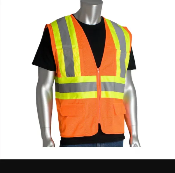PIP 302-MVZPOR-3X Protective Clothing High Visibilty Vest, 3XL, Hi-Vis Yellow, Each | CL9BTZ