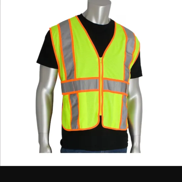 PIP 302-USV5LY Protective Clothing High Visibilty Vest, OS, Hi-Vis Orange, Each | CL9BVP