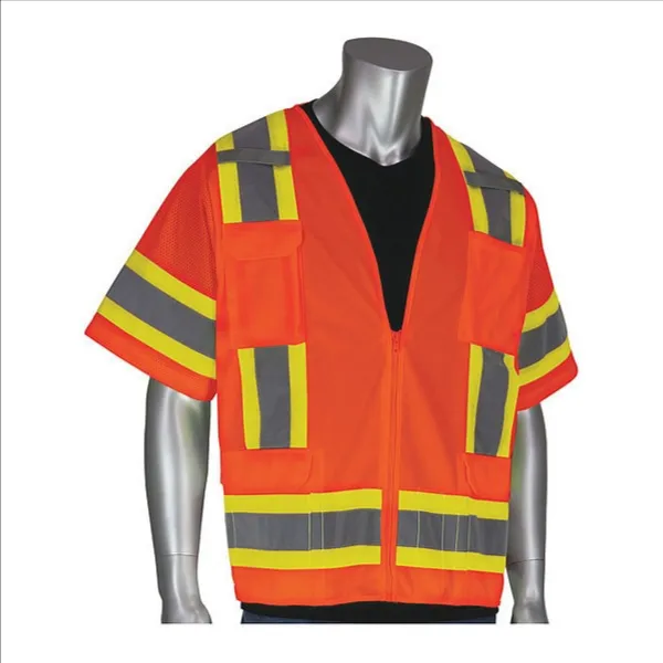 PIP 303-0500-OR/S Protective Clothing High Visibilty Vest, S, Hi-Vis Yellow, Each | CL9BZL