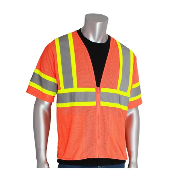 PIP 303-HSVPOR-XL Protective Clothing High Visibilty Vest, XL, Hi-Vis Yellow, Each | CL9CDW