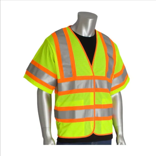 PIP 305-HSVPFRLY-2X/3X Protective Clothing High Visibilty Vest, 2XL-3XL, Hi-Vis Orange, Each | CL9CHJ