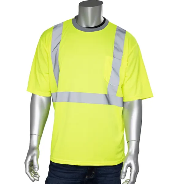 PIP 312-1200-LY/L Protective Clothing High Visibility Shirt, L, Hi-Vis Orange, Each | CL9CPZ