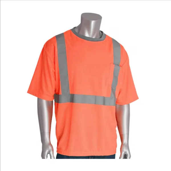 PIP 312-1200-OR/2X Protective Clothing High Visibility Shirt, 2XL, Hi-Vis Orange, Each | CL9CQD