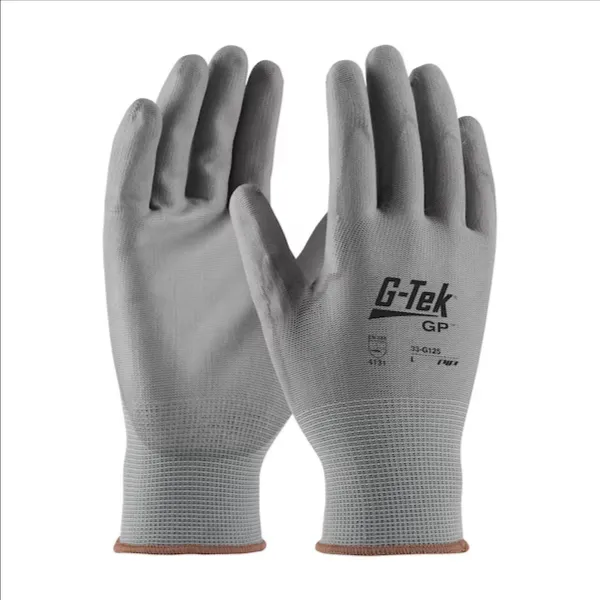 PIP 33-G125/S Hand Protection Seamless Glove Coated, S, Gray, Dozen | CL9DNE