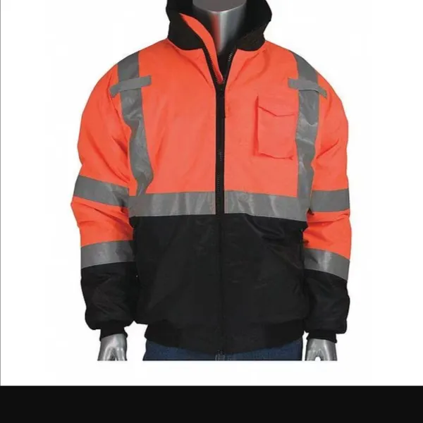 PIP 333-1740-OR/4X Protective Clothing High Visibilty Jacket, 4XL, Hi-Vis Yellow, Each | CL9DTG