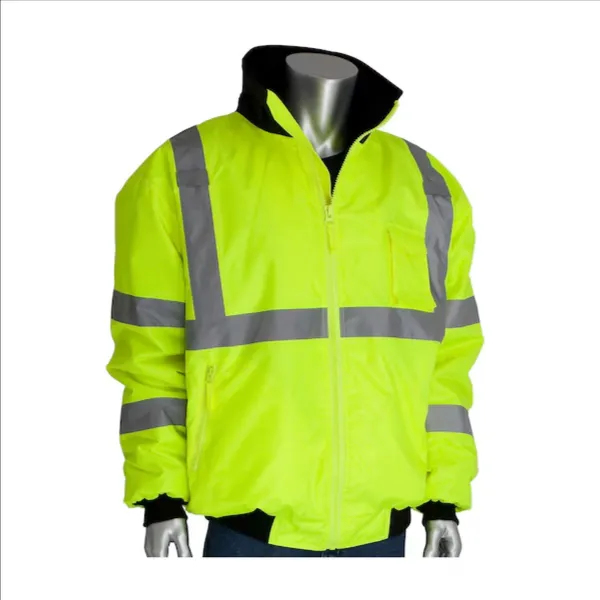 PIP 333-1762-LY/4X Protective Clothing High Visibilty Jacket, 4XL, Hi-Vis Orange, Each | CL9DVB