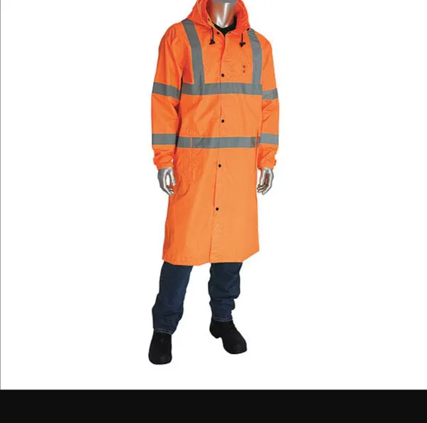PIP 353-1048-OR/L Protective Clothing Rainwear Suit, L, Hi-Vis Yellow, Each | CL9EYE