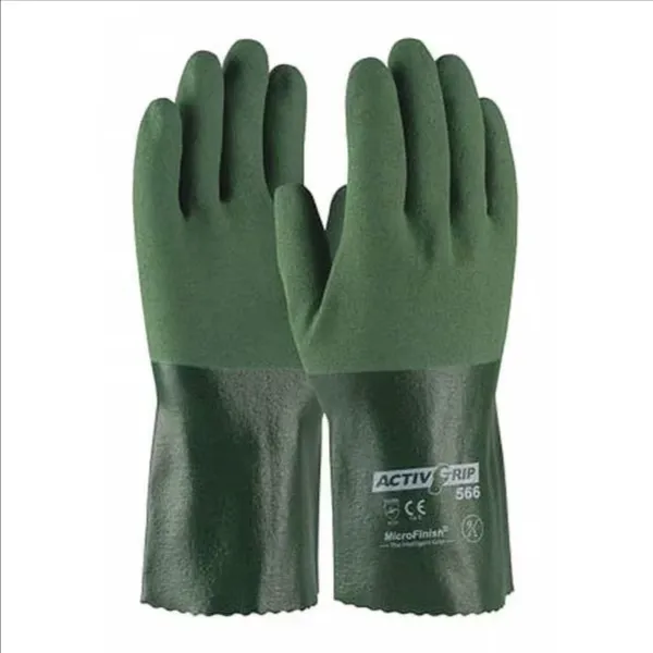 PIP 56-AG566/M Hand Protection Chemical Resistant Coated Gloves, M, Gray, Dozen | CL9JGT