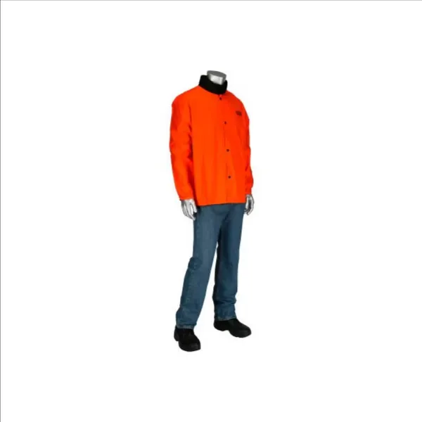 PIP 7050O/L Welding Protection Jacket, L, Red, Each | CL9KHG