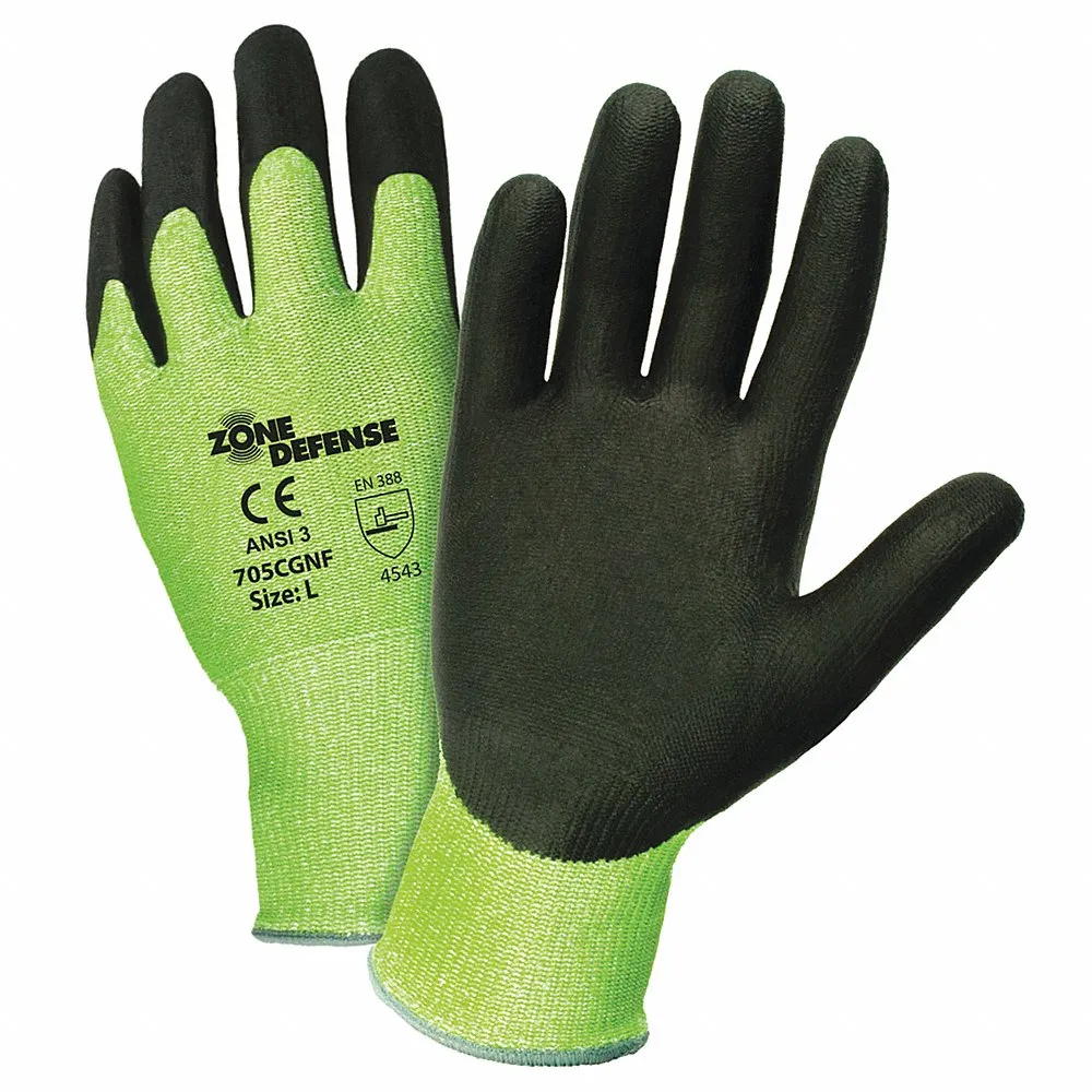 PIP 705CGNF/XL Hand Protection Cut Resistant Gloves, XL, Hi-Vis Orange, Dozen | CL9KJM