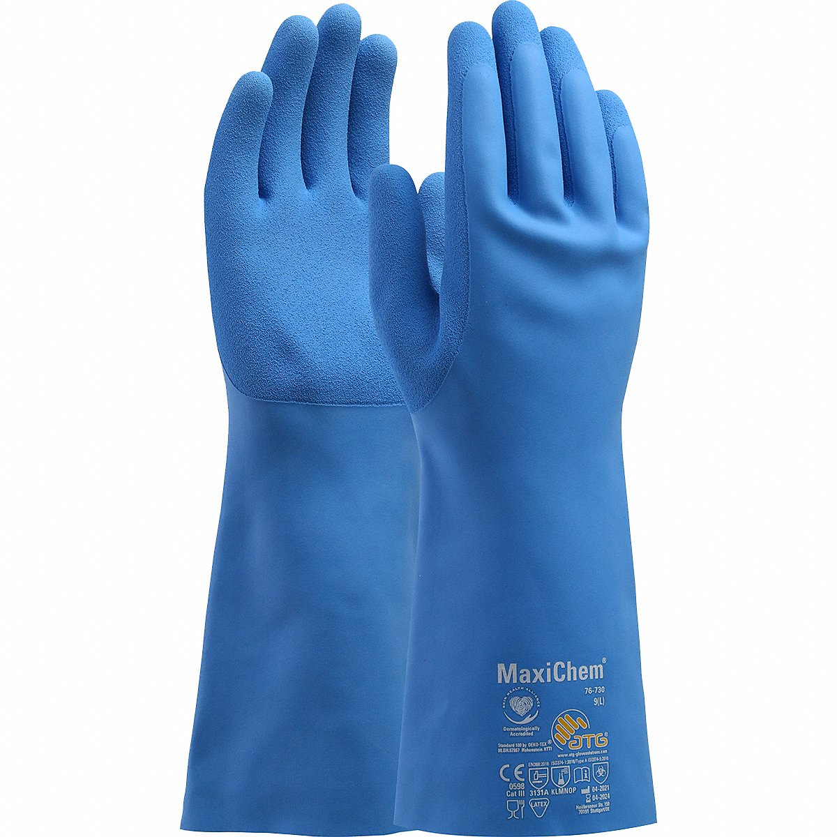 PIP 76-730/XL Hand Protection Chemical Resistant Coated Gloves, XL, Green, Dozen | CL9LBK