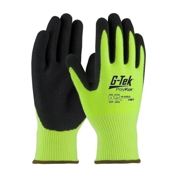 PIP 16-343LG/XXL Hand Protection Cut Resistant Gloves, 2XL, Salt And Pepper, Dozen | CL8WBZ