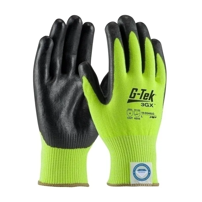 PIP 19-D340LG/XXL Hand Protection Cut Resistant Gloves, 2XL, Salt And Pepper, Dozen | CL8XBY