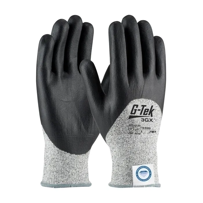 PIP 19-D355/L Hand Protection Cut Resistant Gloves, L, Gray, Dozen | CL8XCH