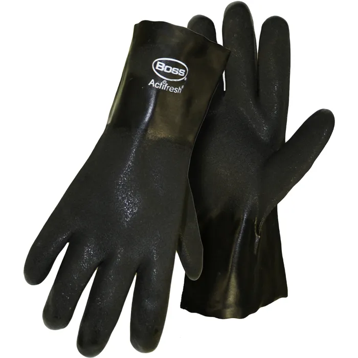 PIP 1SP0712 Hand Protection Chemical Resistant Coated Gloves, L, Gray, Pair | CL8XLL