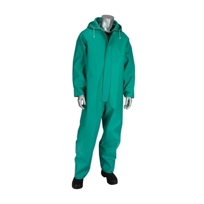 PIP 205-420CV/XL Protective Clothing Rainwear Suit, XL, Green, Each | CL8YEH