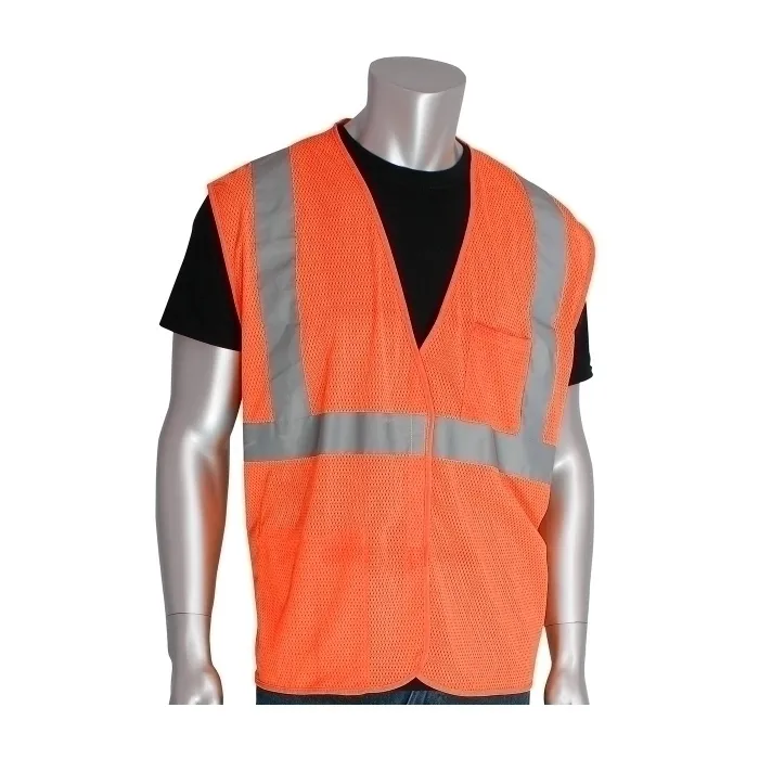 PIP 302-0702-OR/S Protective Clothing High Visibilty Vest, S, Hi-Vis Yellow, Each | CL9BHY
