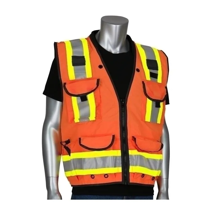 PIP 302-0900-OR/XL Protective Clothing High Visibilty Vest, XL, Hi-Vis Yellow, Each | CL9BMU