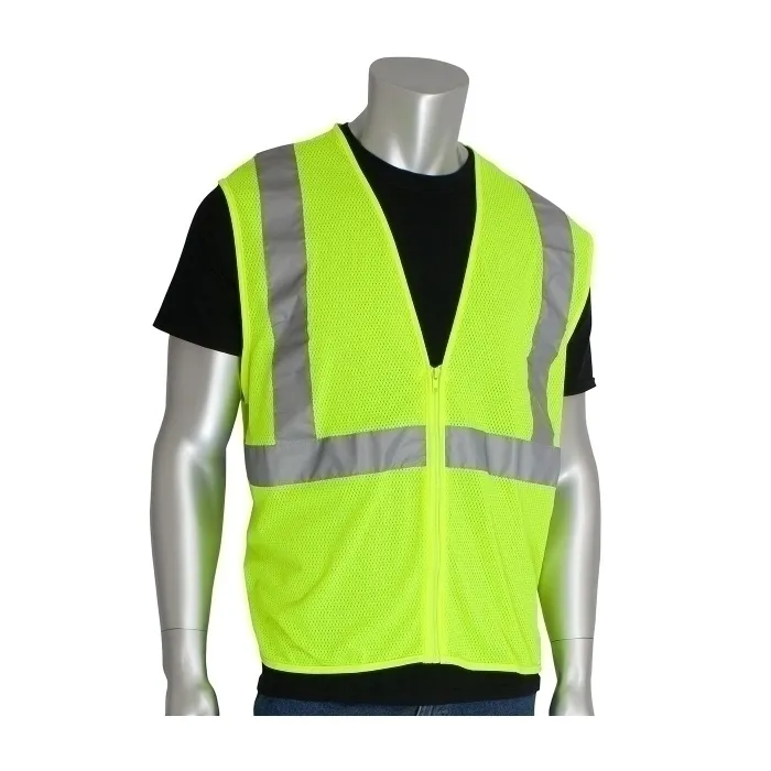 PIP 302-MVGZLY-S Protective Clothing High Visibilty Vest, S, Hi-Vis Orange, Each | CL9BRL