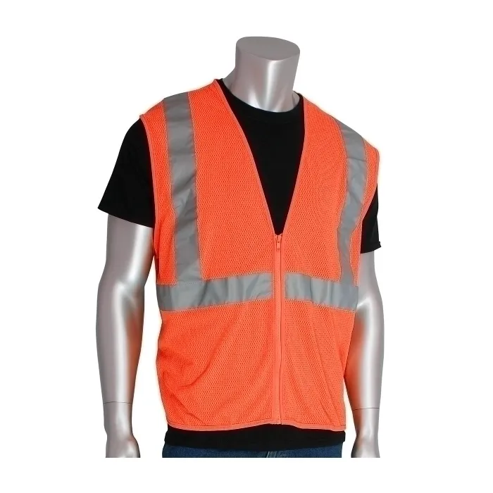 PIP 302-MVGZOR-S Protective Clothing High Visibilty Vest, S, Hi-Vis Yellow, Each | CL9BRV