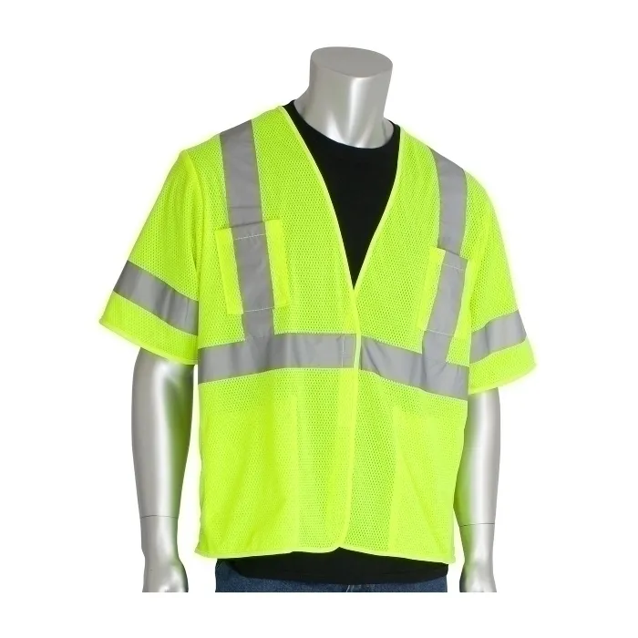 PIP 303-HSVELY-6X Protective Clothing High Visibilty Vest, 6XL, Hi-Vis Orange, Each | CL9CCR
