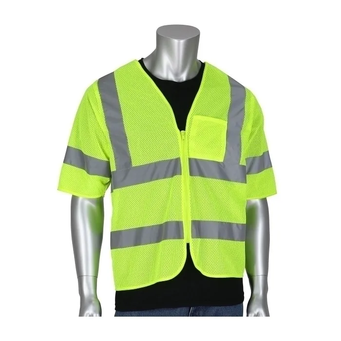 PIP 303-V100LY-6X/7X Protective Clothing High Visibilty Vest, 6XL-7XL, Hi-Vis Orange, Each | CL9CER