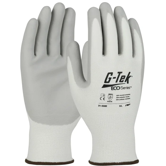 PIP 31-330R/M Hand Protection Seamless Glove Coated, M, White, Dozen | CL9CKR