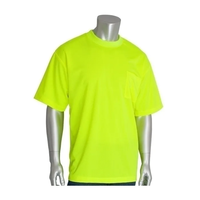 PIP 310-CNTSNLY-S Protective Clothing High Visibility Shirt, S, Hi-Vis Orange, Each | CL9CNC