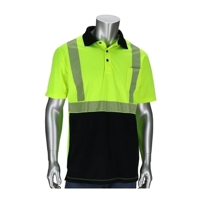 PIP 312-1500B-LY/S Protective Clothing High Visibility Shirt, S, Hi-Vis Yellow, Each | CL9CTU